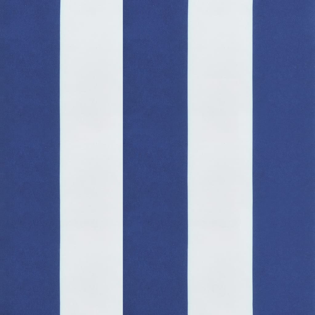 vidaXL aiapingi istmepadi, sinise/valge triibuline, 100 x 50 x 7 cm