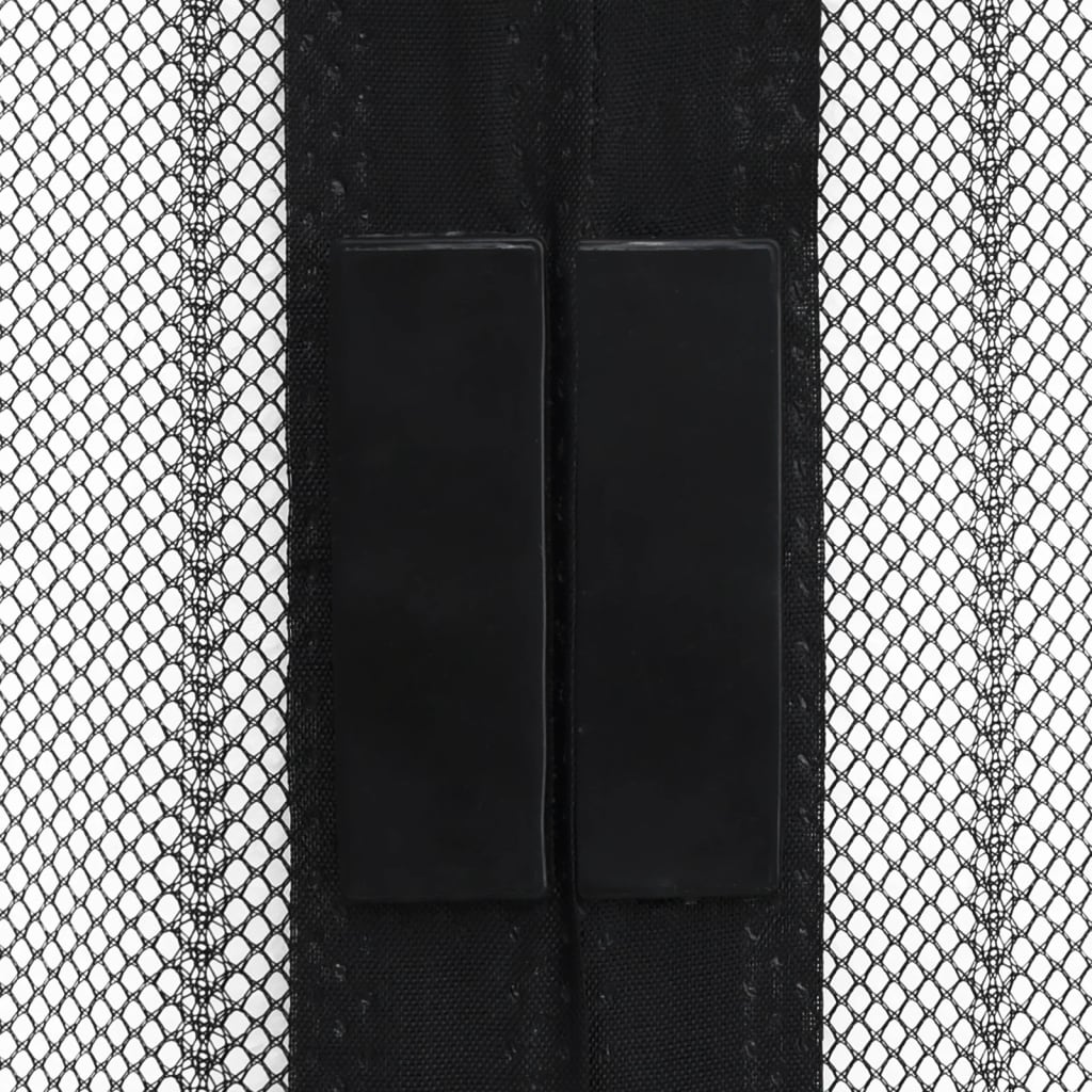 vidaXL ukse putukavõrk 2 tk, magnetplokkidega must 230x160 cm