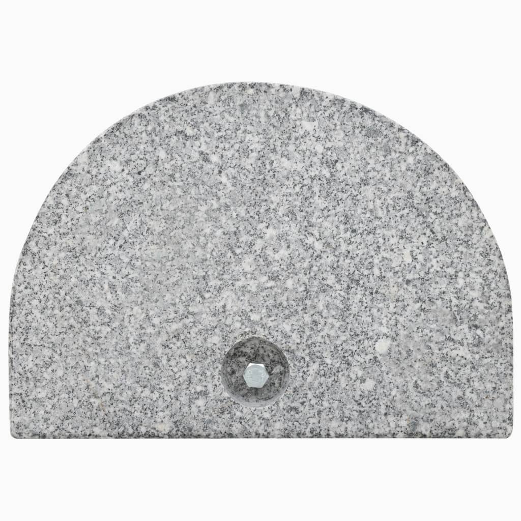 vidaXL päevavarju alus, graniit, 10 kg kaarjas, hall