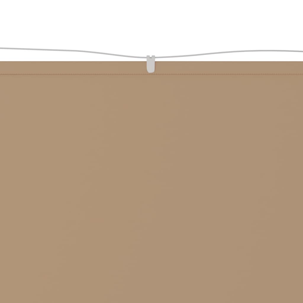 vidaXL vertikaalne varikatus, pruunikas, 140 x 420 cm, Oxfordi kangas