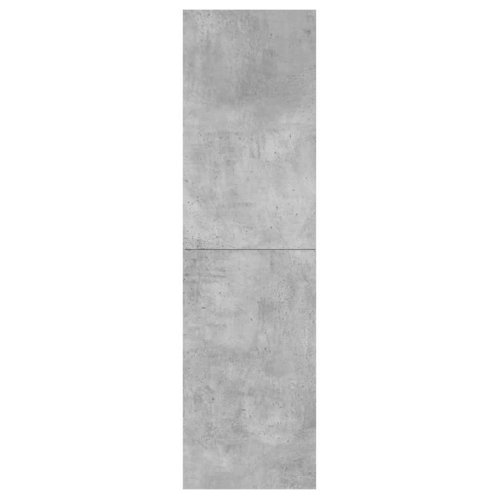 vidaXL telerikapp, betoonhall, 30,5 x 30 x 110 cm, puitlaastplaat