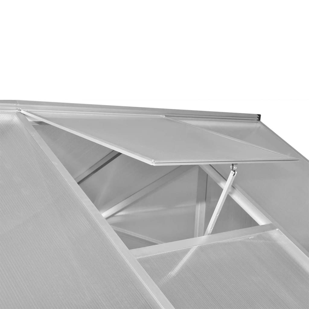 vidaXL tugevdatud alumiiniumist kasvuhoone alusraamiga 6,05 m²