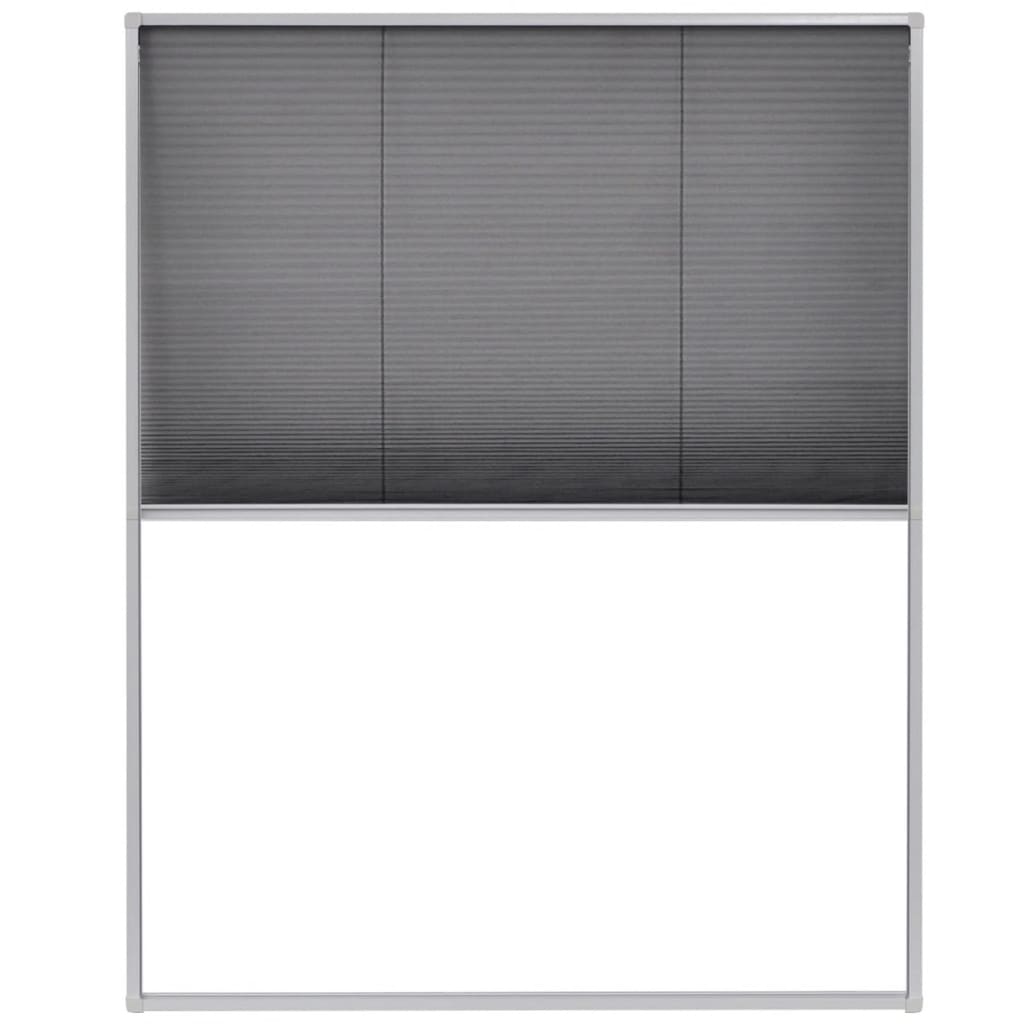 vidaXL plisseeritud putukavõrk aknale, alumiinium, 100 x 160 cm