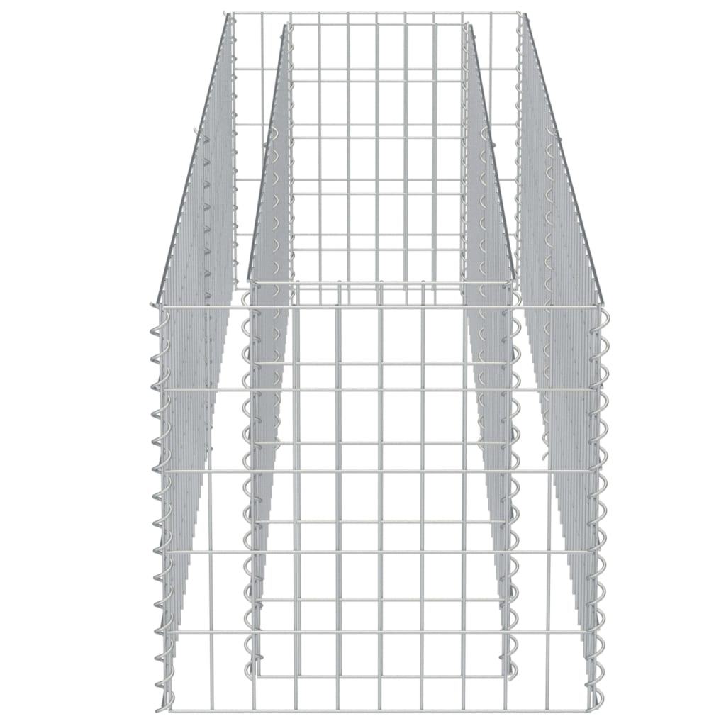 vidaXL gabioon-taimelava, tsingitud teras, 180 x 50 x 50 cm