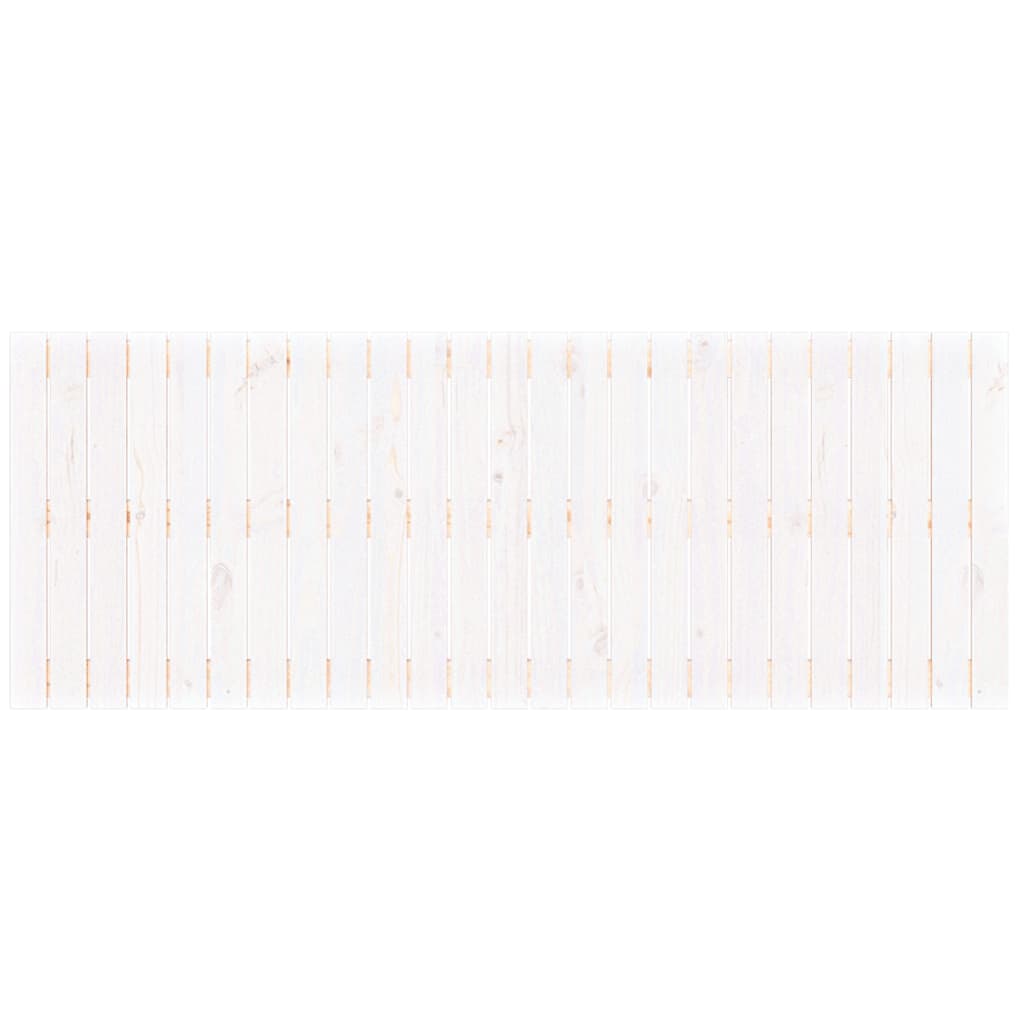 vidaXL seinale kinnitatav voodipeats, valge, 159,5x3x60 cm, männipuit