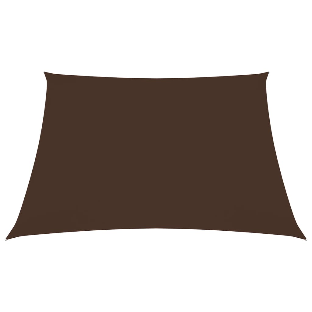 vidaXL oxford-kangast päikesepuri, kandiline, 3 x 3 m, pruun