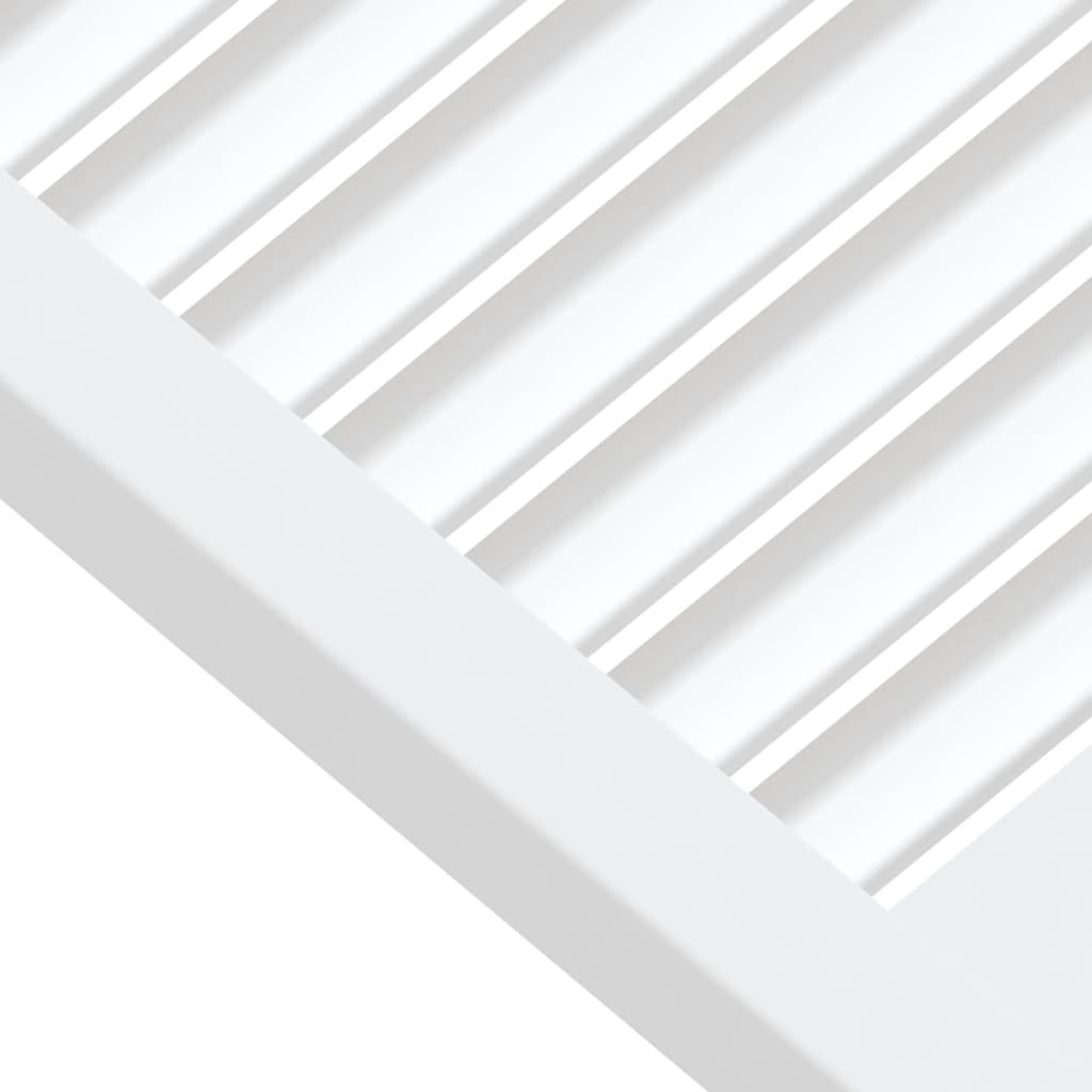 vidaXL kapiuksed, võrega disain 4 tk valge 61,5x39,4 cm männipuit