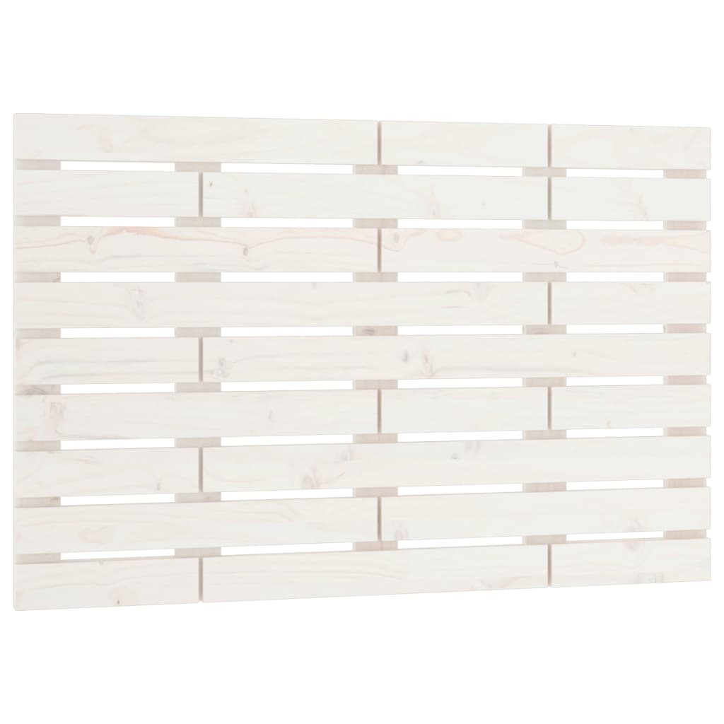 vidaXL seinale kinnitatav voodipeats, valge, 81x3x63 cm, männipuit
