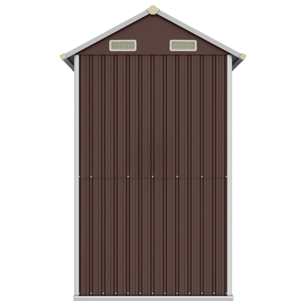 vidaXL aiakuur, pruun, 192 x 152,5 x 237 cm, tsingitud teras