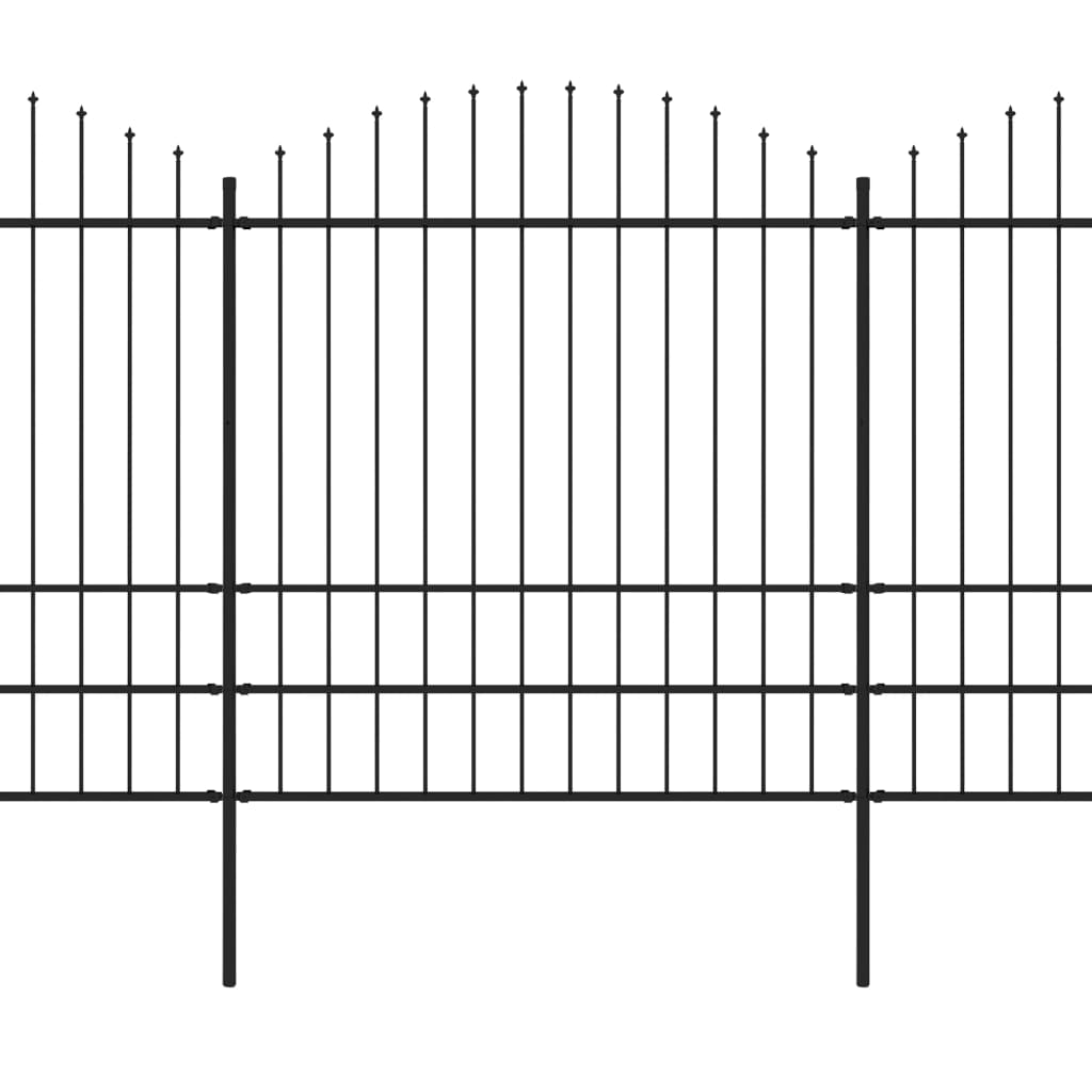 vidaXL aed, teravatipuline, teras, (1,75–2) x 5,1 m, must