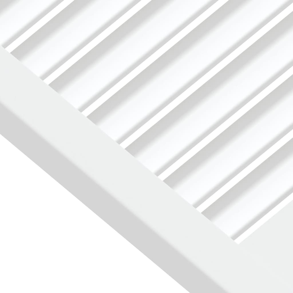 vidaXL kapiuksed, võrega disain 4 tk valge 61,5x49,4 cm männipuit
