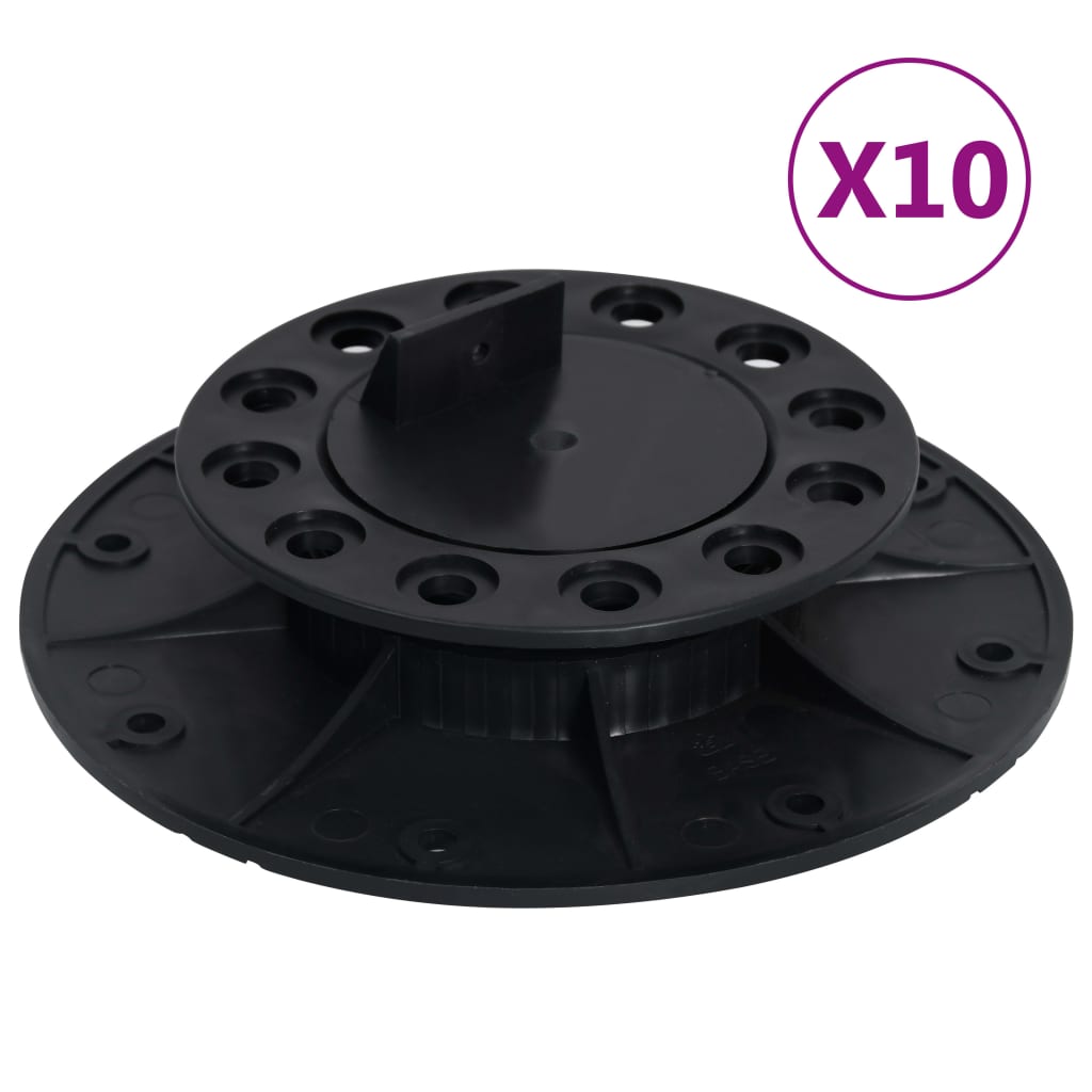 vidaXL reguleeritavad jalad põrandaplaatidele, 10 tk, 25-40 mm