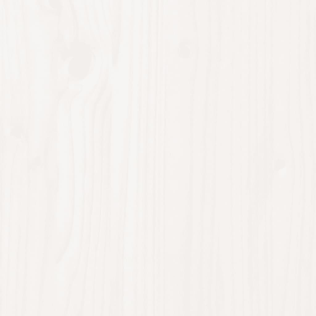 vidaXL öökapp, valge, 79,5 x 38 x 65,5 cm, männipuit