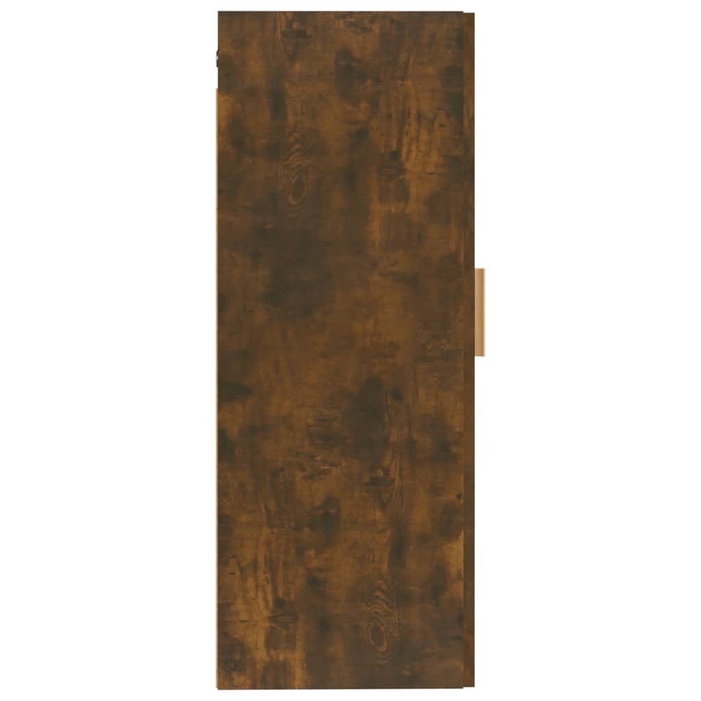 vidaXL seinakapp, suitsutatud tamm, 35x34x90 cm, tehispuit