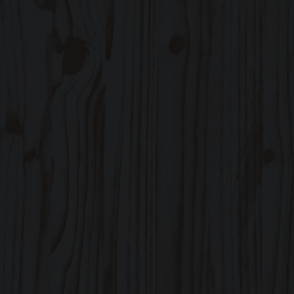 vidaXL aiapink, must, 80x38x45 cm, männipuit