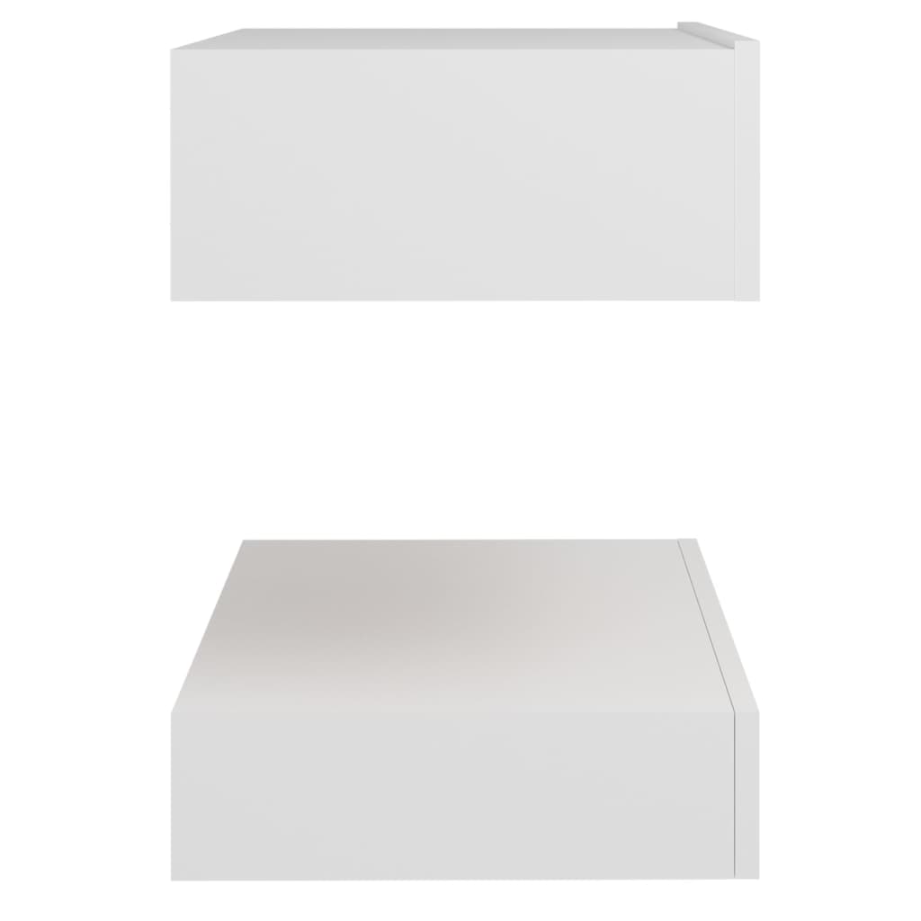 vidaXL öökapp, valge, 60x35 cm, puitlaastplaat