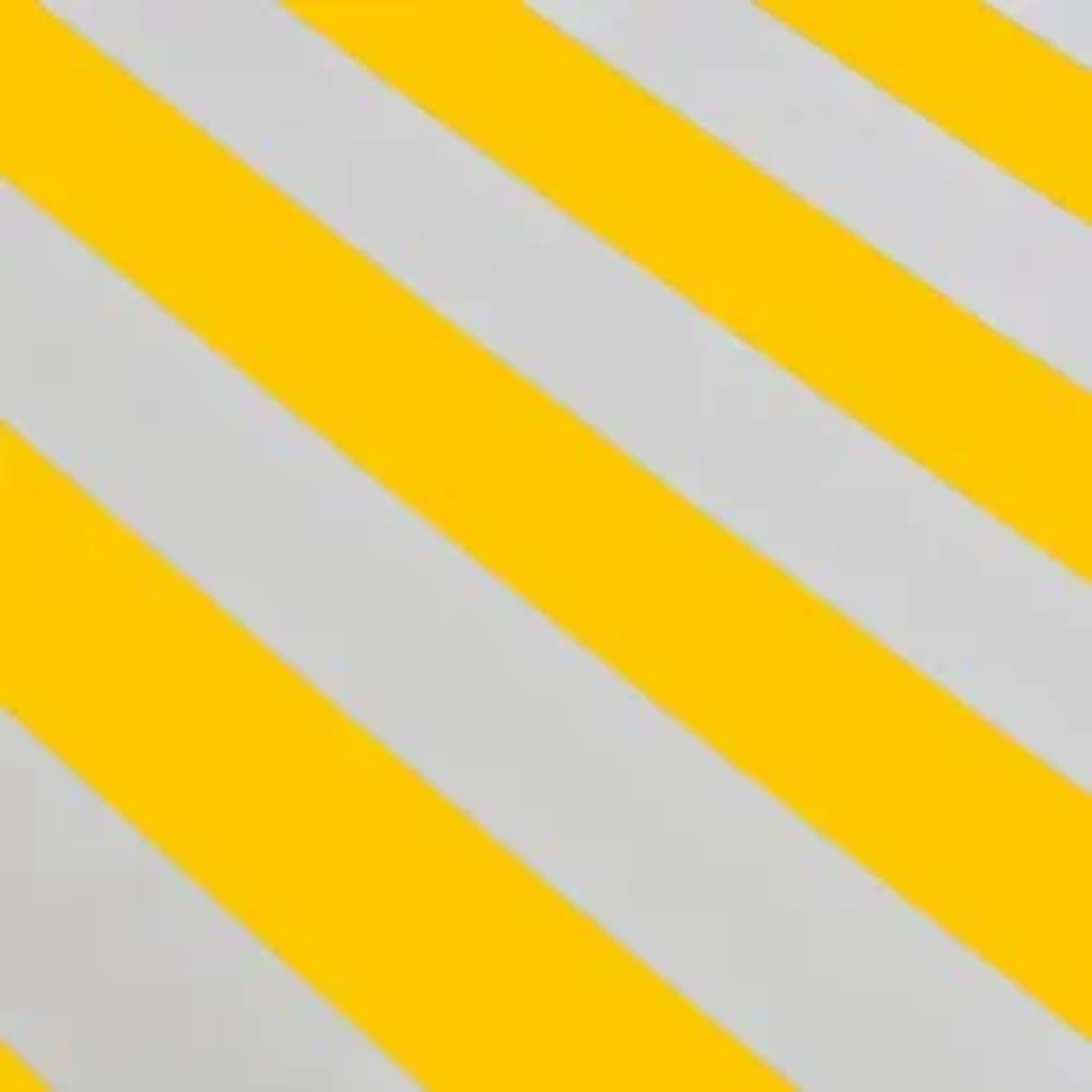 vidaXL kokkupandav käsitsikasutatav varikatus, 600 cm, kollane/valge