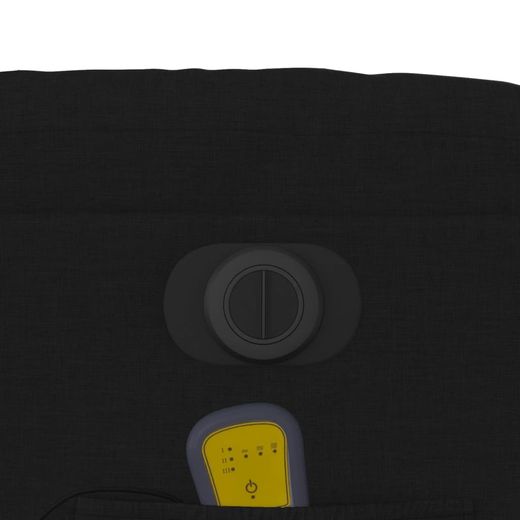 vidaXL elektriline püstitõusmist toetav massaažitool, must, kangas