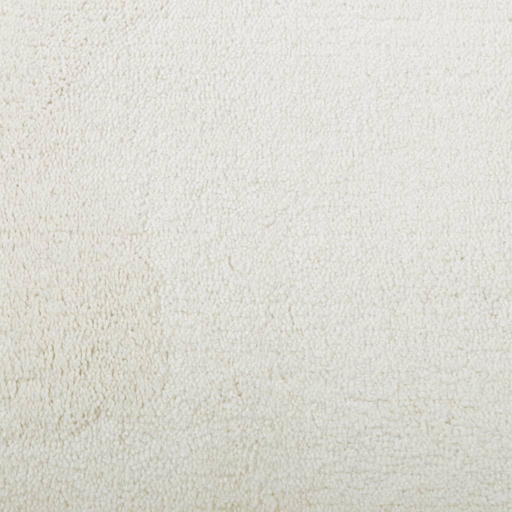 vidaXL vaip "OVIEDO" lühikese narmaga, kreemjas, 240 x 240 cm