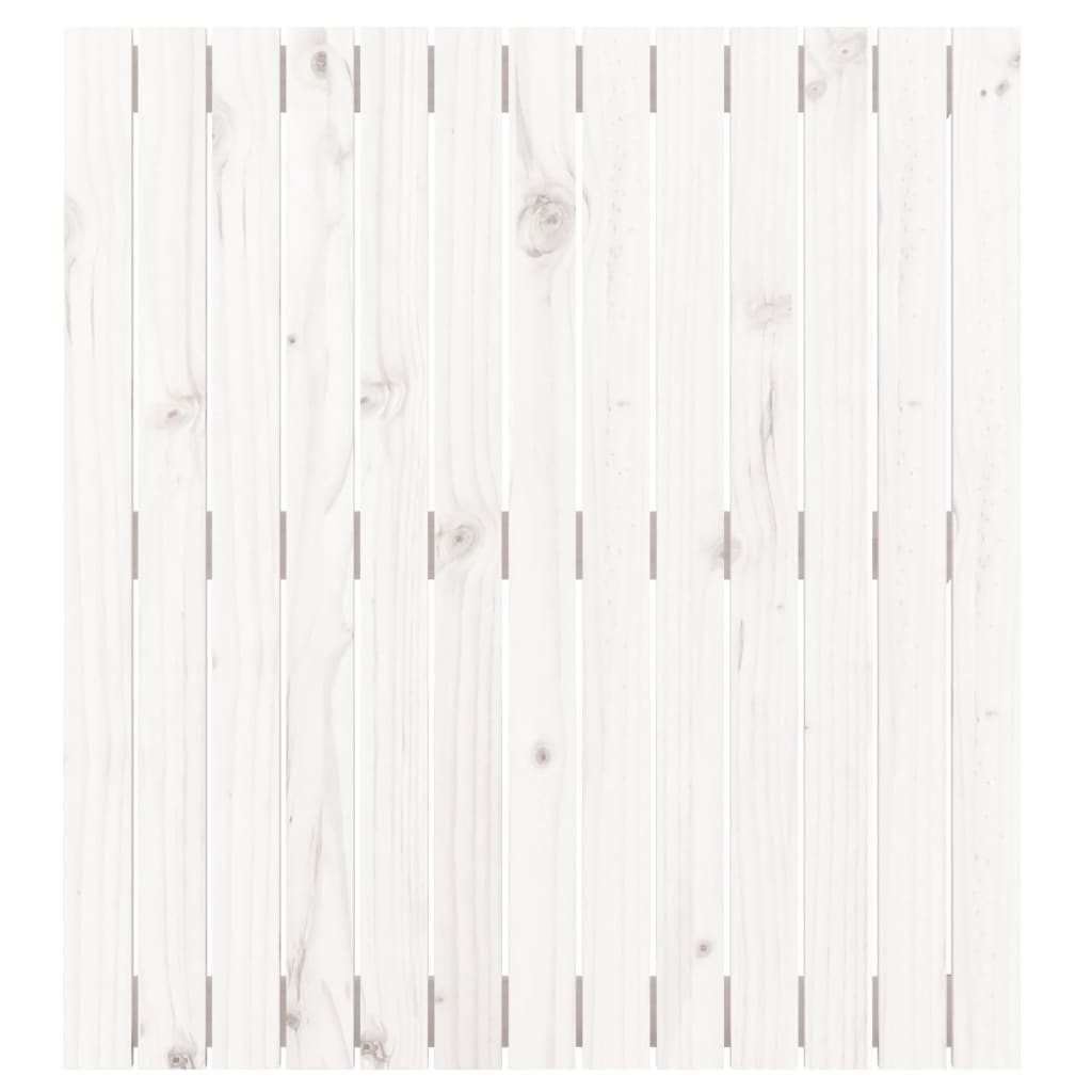 vidaXL seinale kinnitatav voodipeats, valge, 127,5x3x90 cm, männipuit