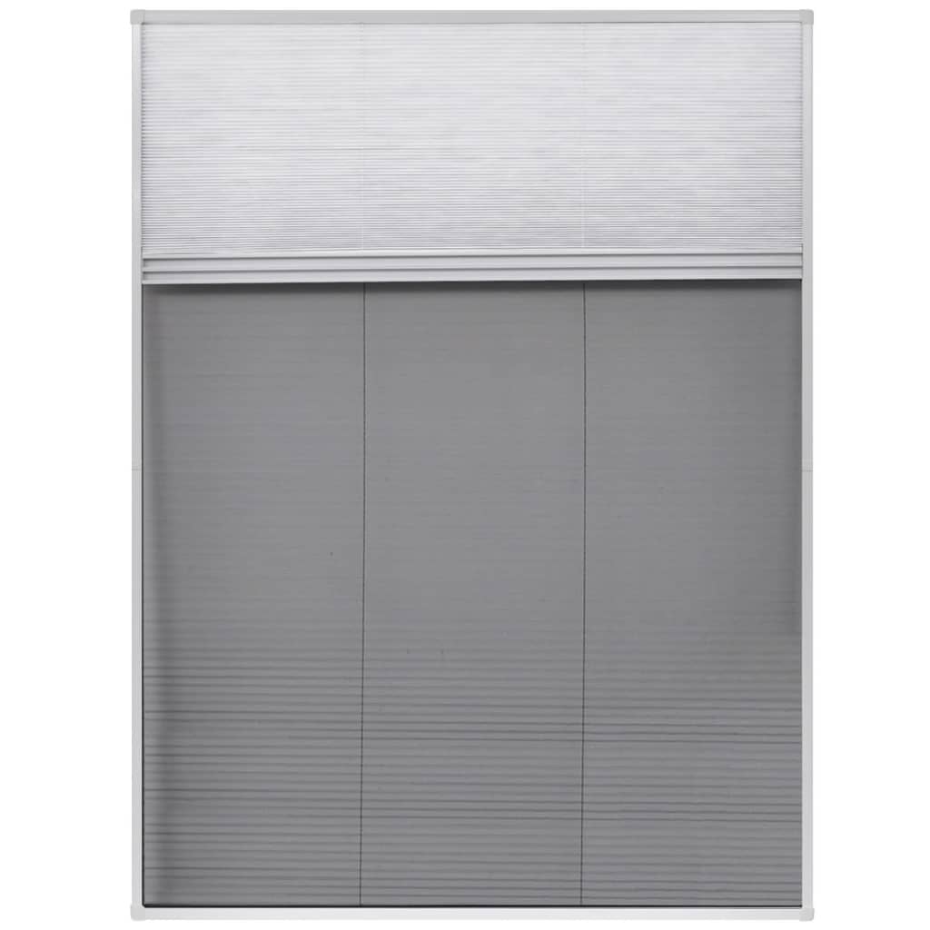 vidaXL plisseeritud putukavõrk aknale, alumiinium, 60 x 80 cm, rulooga