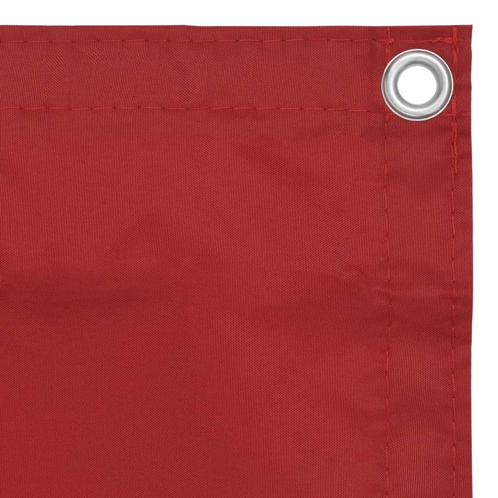 vidaXL rõdusirm, punane, 120 x 600 cm, oxford-kangas