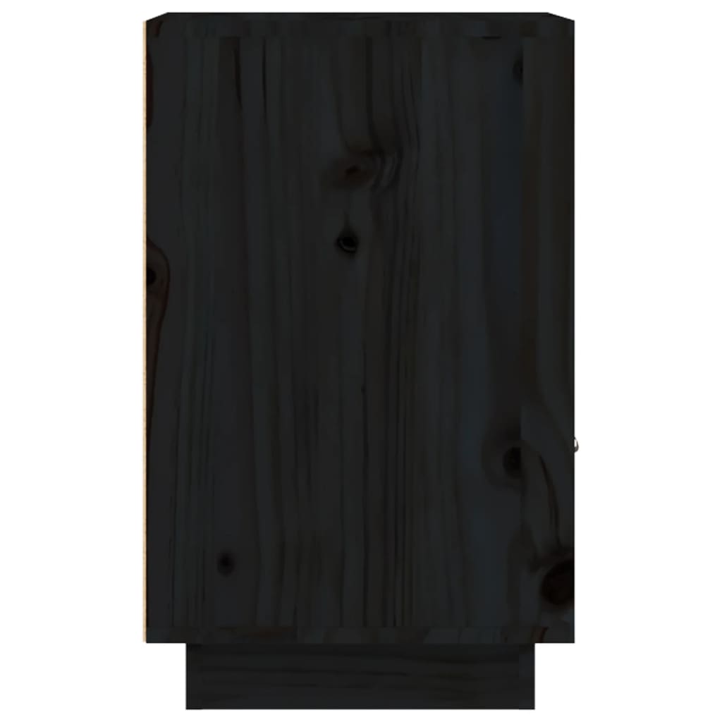 vidaXL öökapp, must, 40 x 34 x 55 cm, männipuit