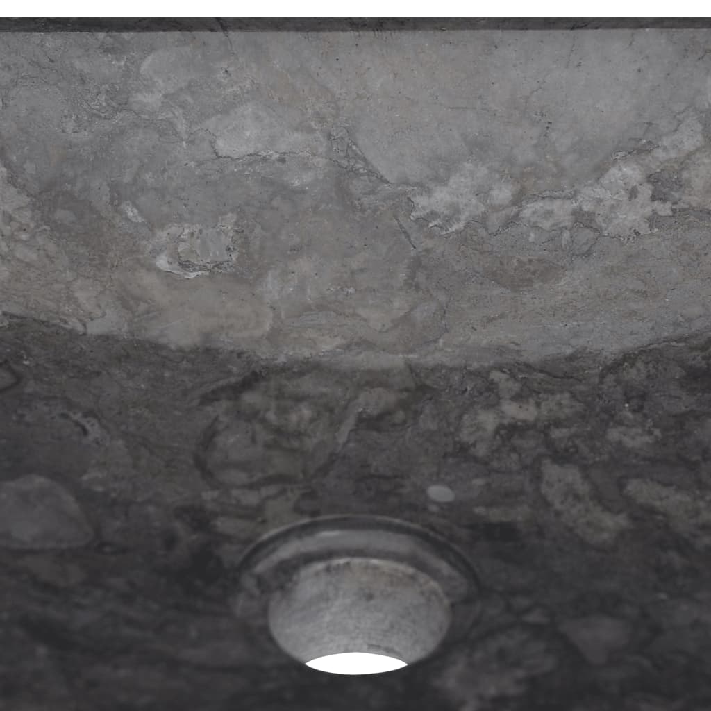 vidaXL valamu, must, 40x40x10 cm, marmor