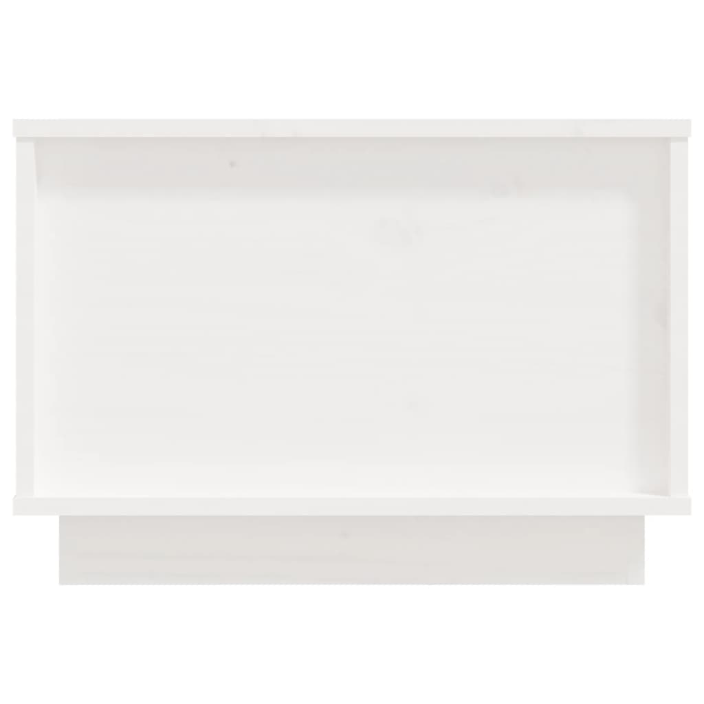 vidaXL kohvilaud, valge, 40 x 50 x 35 cm, männipuit