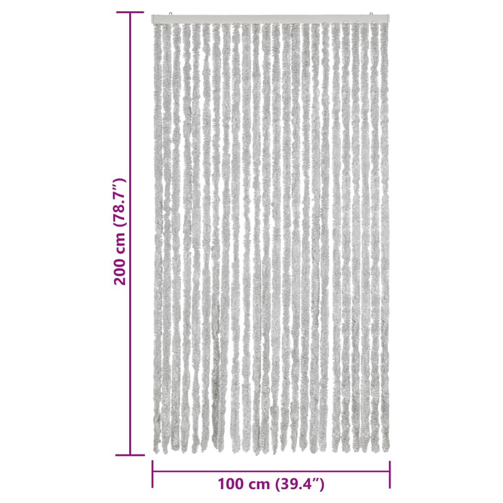 vidaXL putukakardin, hall, 100 x 200 cm, šenill