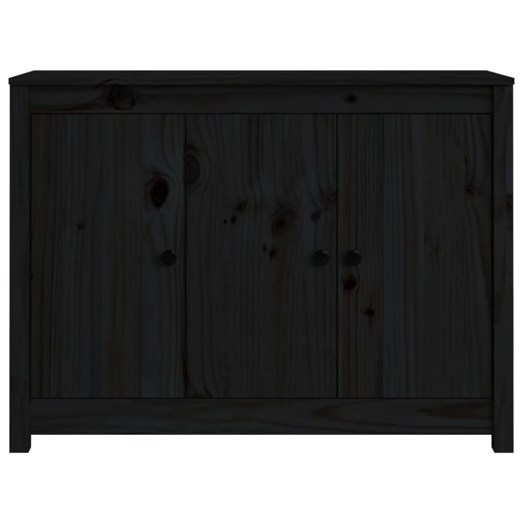 vidaXL puhvetkapp, must, 100 x 35 x 74 cm, toekas männipuit