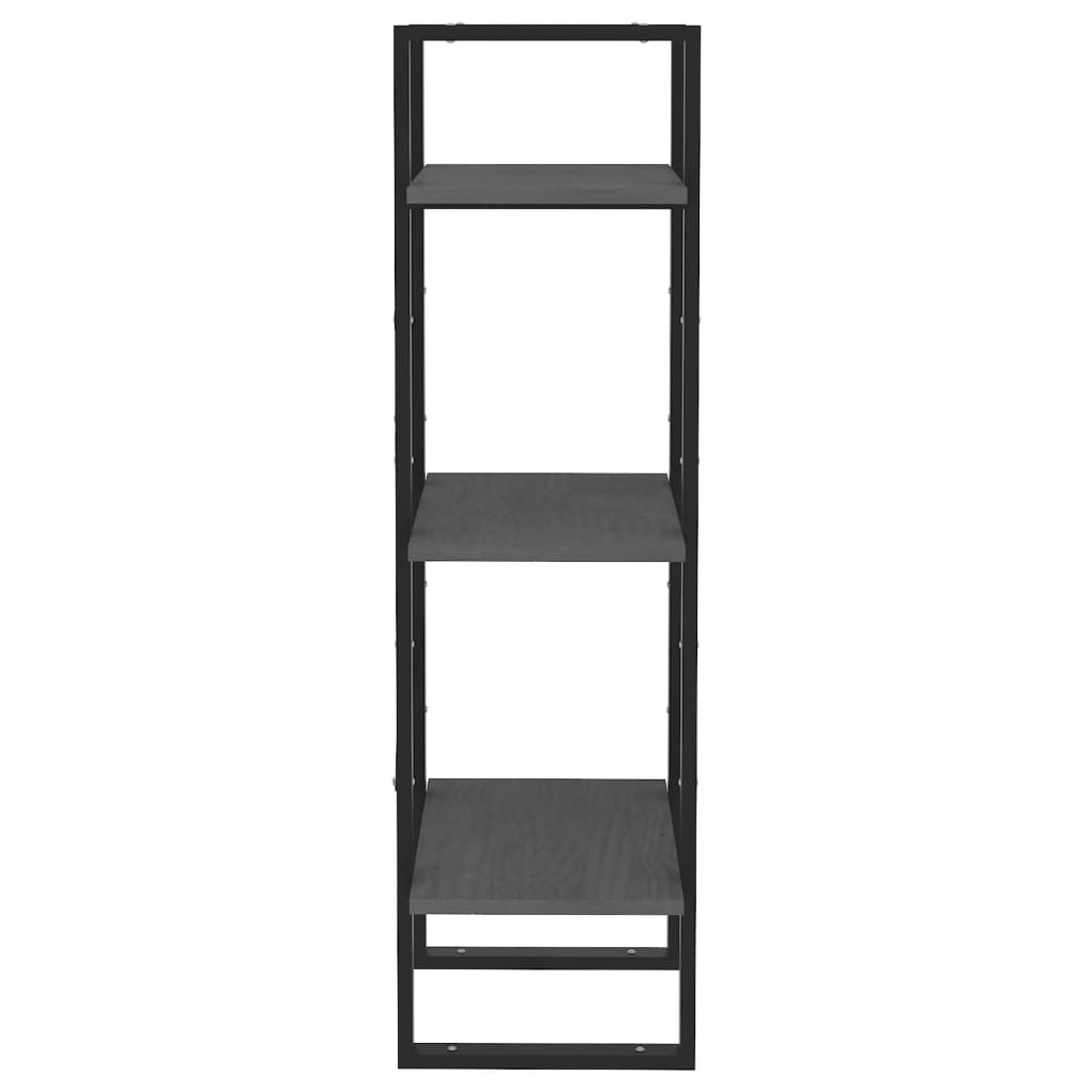 vidaXL 3-korruseline raamaturiiul, 40 x 30 x 105 cm, hall, männipuit
