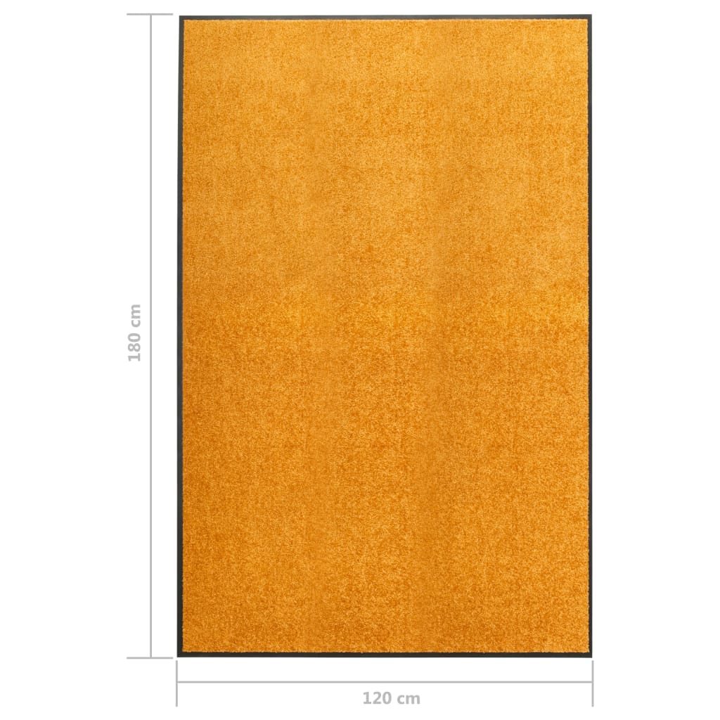 vidaXL uksematt pestav, oranž, 120 x 180 cm