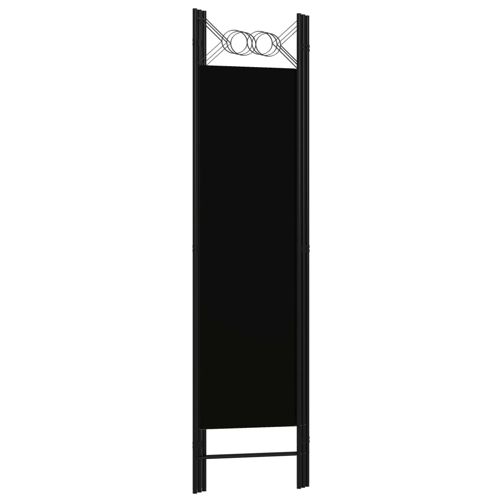 vidaXL 3 paneeliga ruumijagaja, must, 120 x 180 cm
