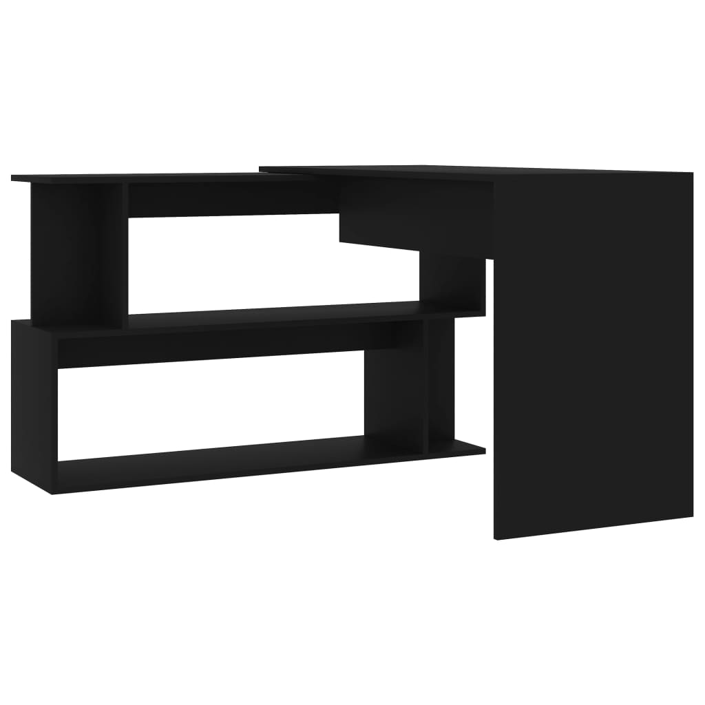 vidaXL kirjutuslaud, must, 200 x 50 x 76 cm puitlaastplaat
