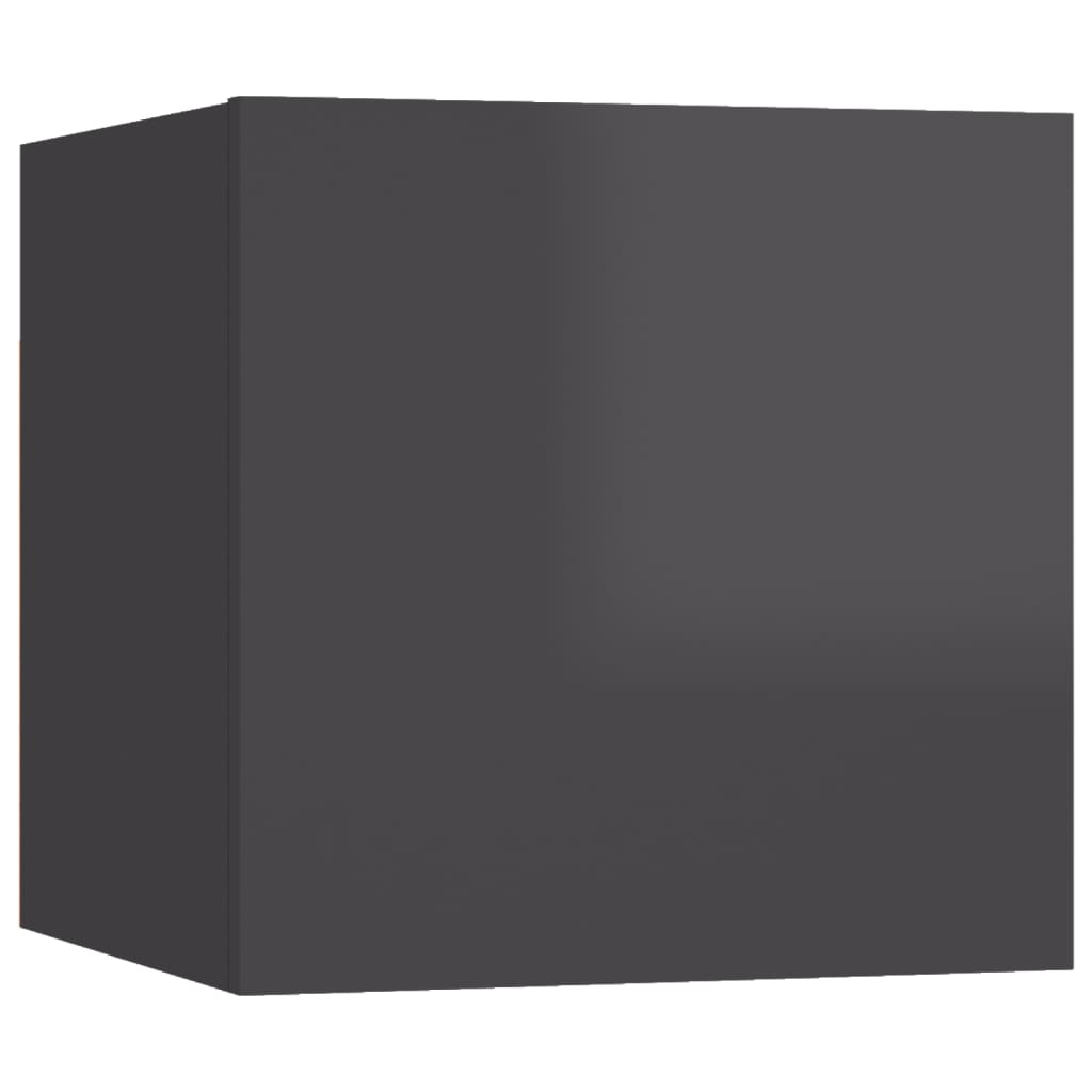 vidaXL 5-osaline telerikappide komplekt, hall, puitlaastplaat
