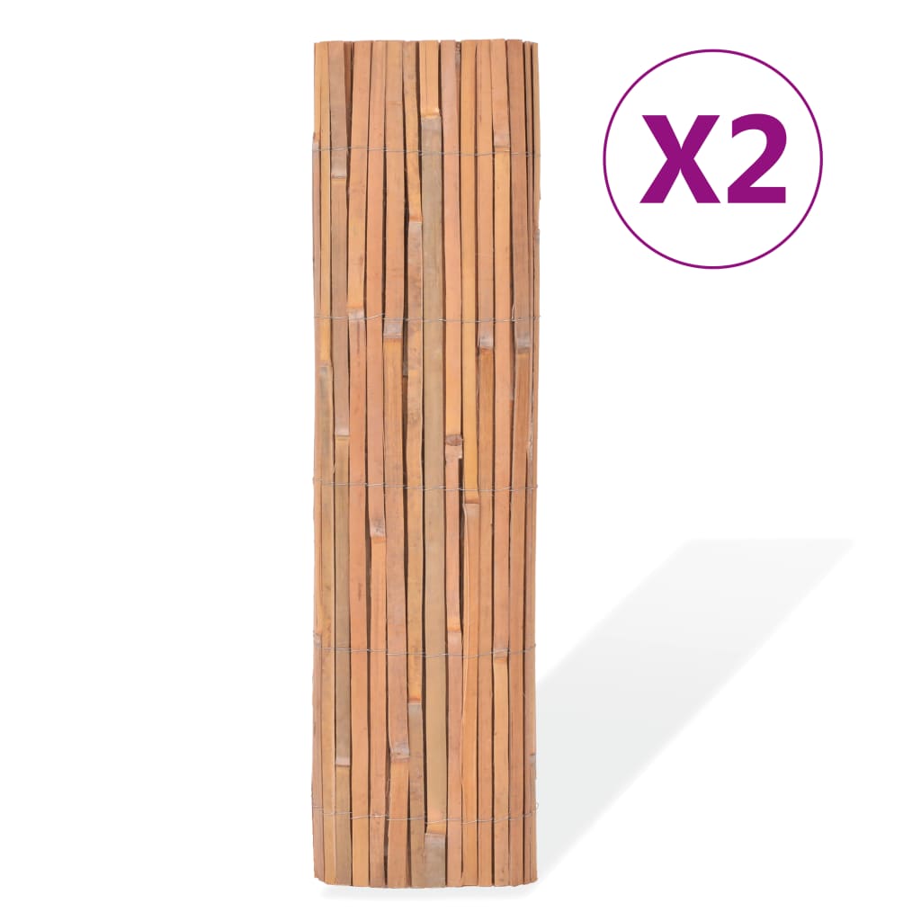 vidaXL bambusaiad 2 tk, 100x400 cm