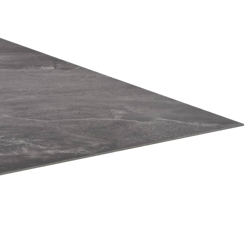 vidaXL iseliimuvad põrandaplaadid 20 tk, PVC, 1,86 m², must muster