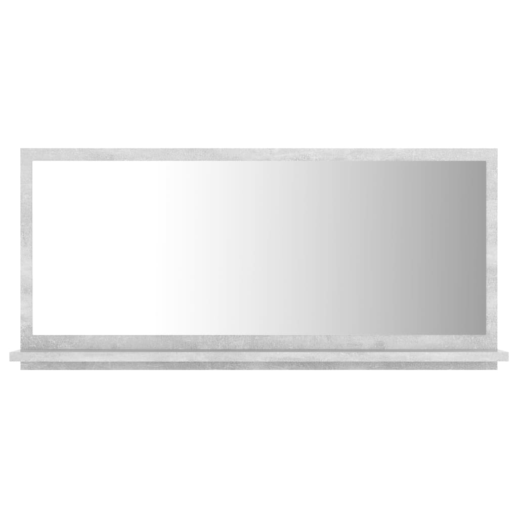 vidaXL vannitoa peeglikapp betoonhall 80 x 10,5 x 37 cm puitlaastplaat