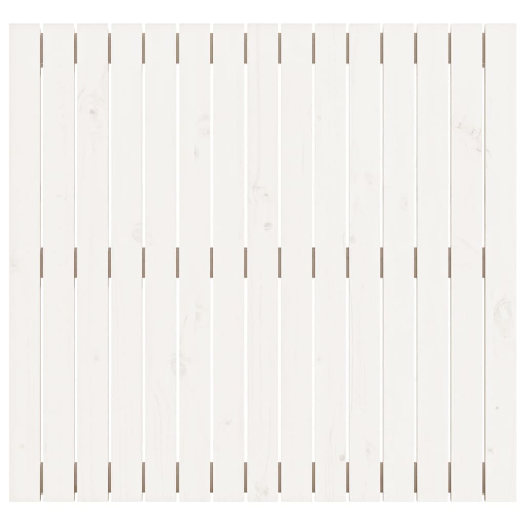 vidaXL seinale kinnitatav voodipeats, valge, 95,5x3x90 cm, männipuit