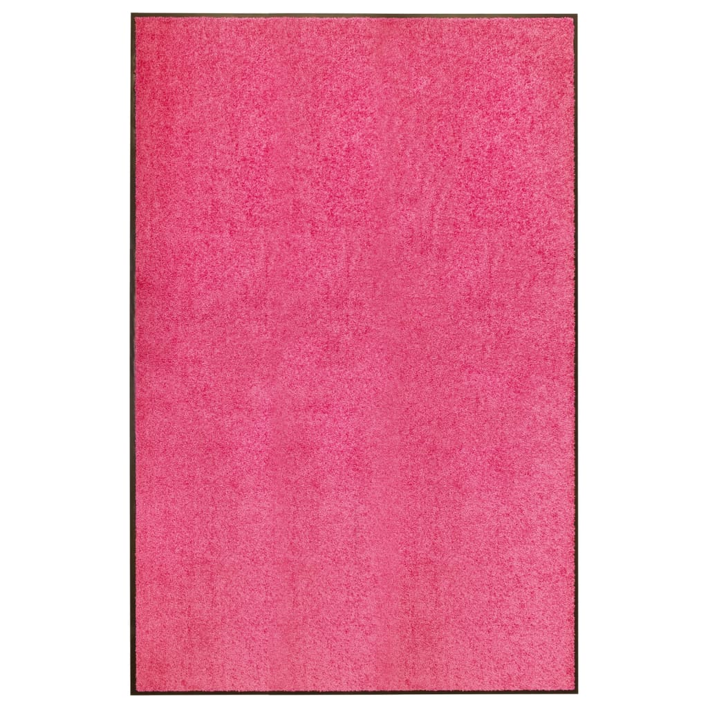 vidaXL uksematt pestav, roosa, 120 x 180 cm