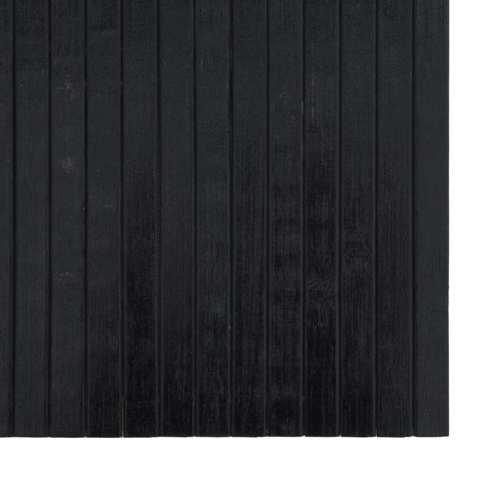 vidaXL vaip, ristkülikukujuline, must, 100 x 300 cm, bambus