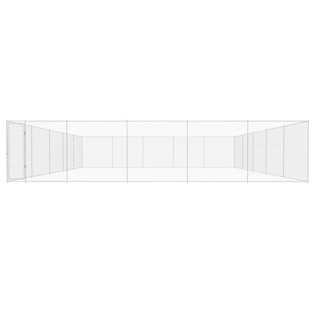 vidaXL koeraaedik, tsingitud teras, 950x950x185 cm
