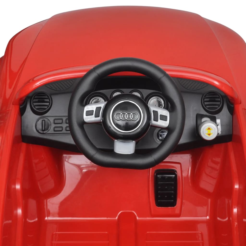Punane Audi TT RS pealeistutav auto lastele puldiga
