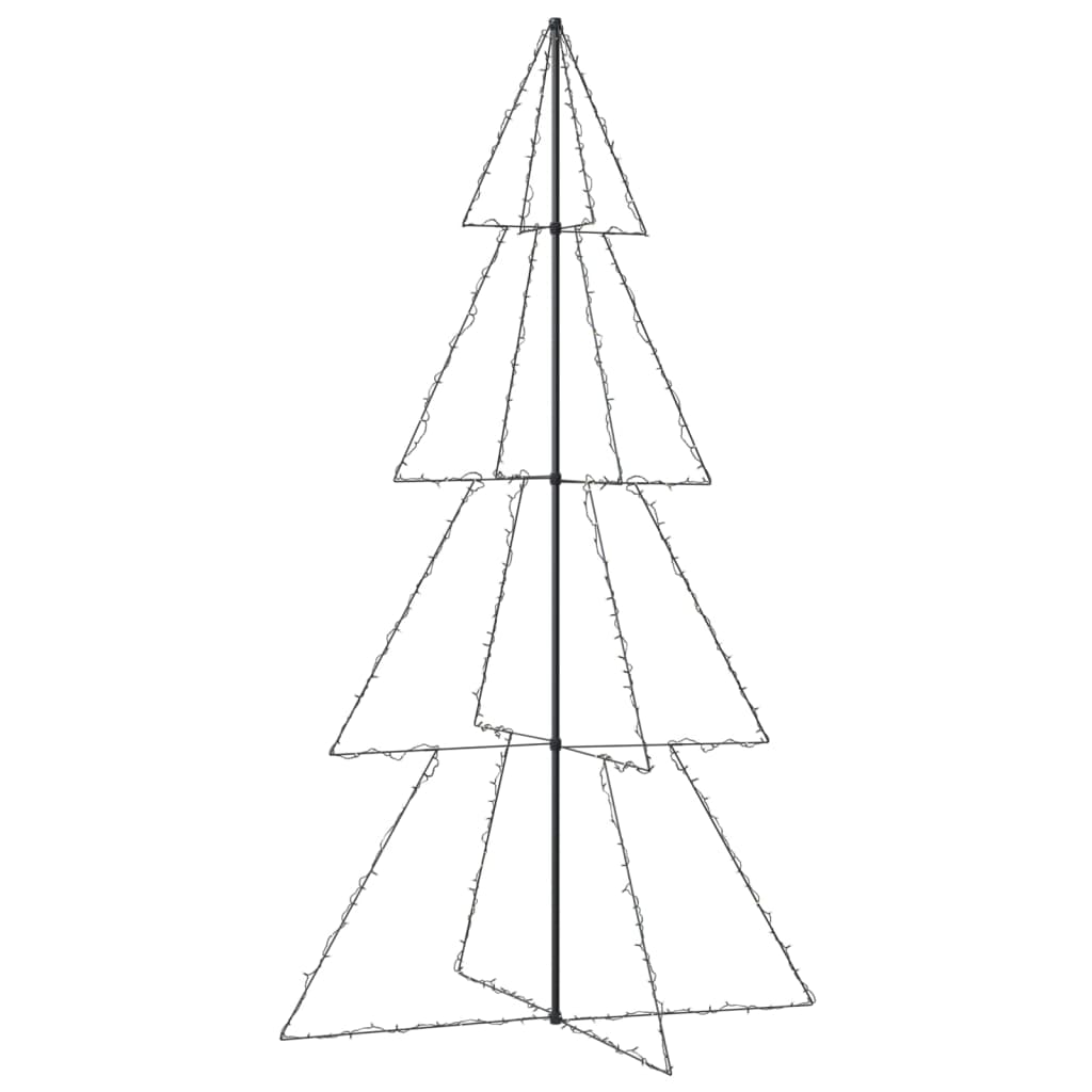 vidaXL koonusekujuline jõulupuu 360 LEDi, tuppa ja õue, 143x250 cm