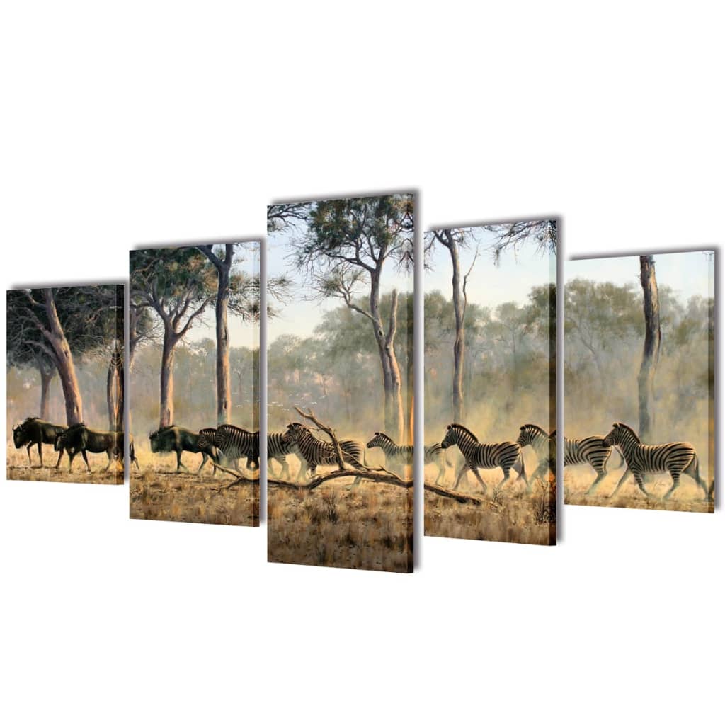 Seinamaalikomplekt sebradega, 200 x 100 cm