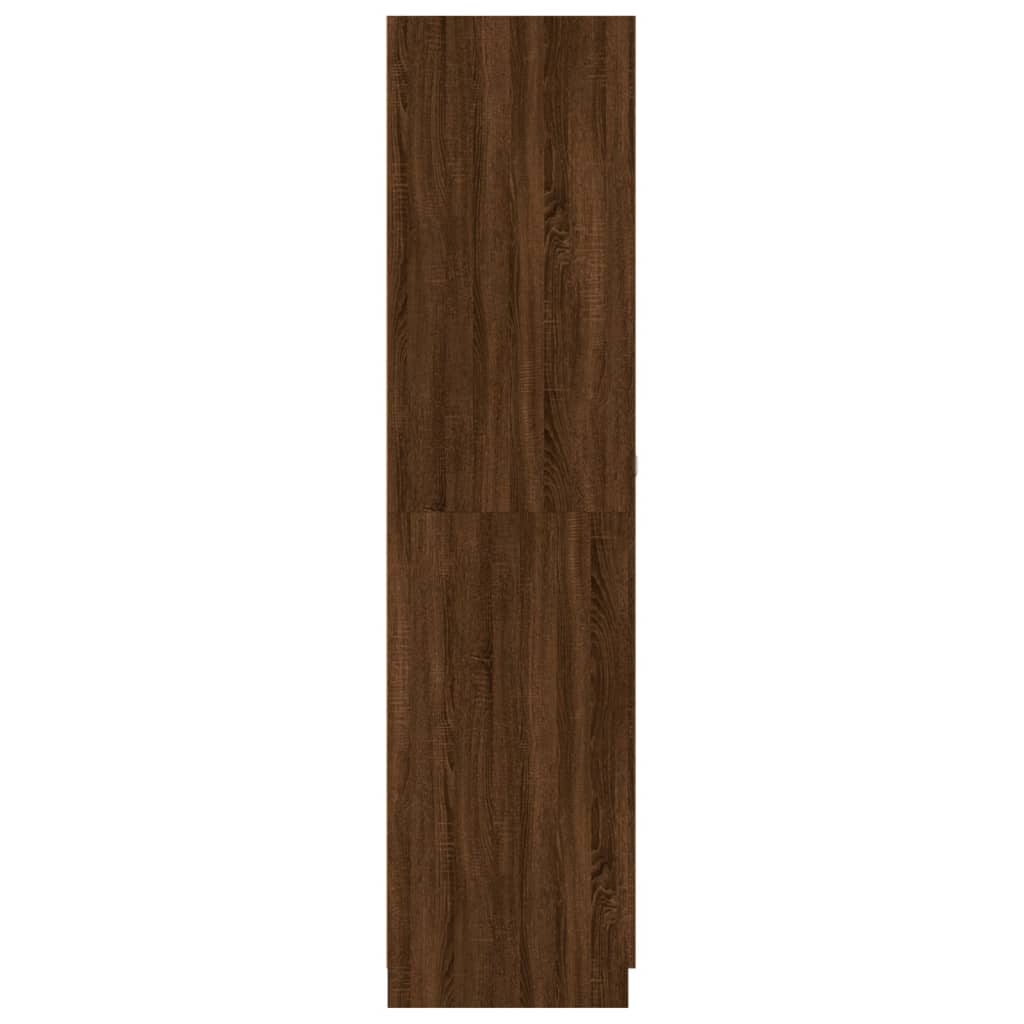vidaXL riidekapp, pruun tamm, 90 x 52 x 200 cm, tehispuit