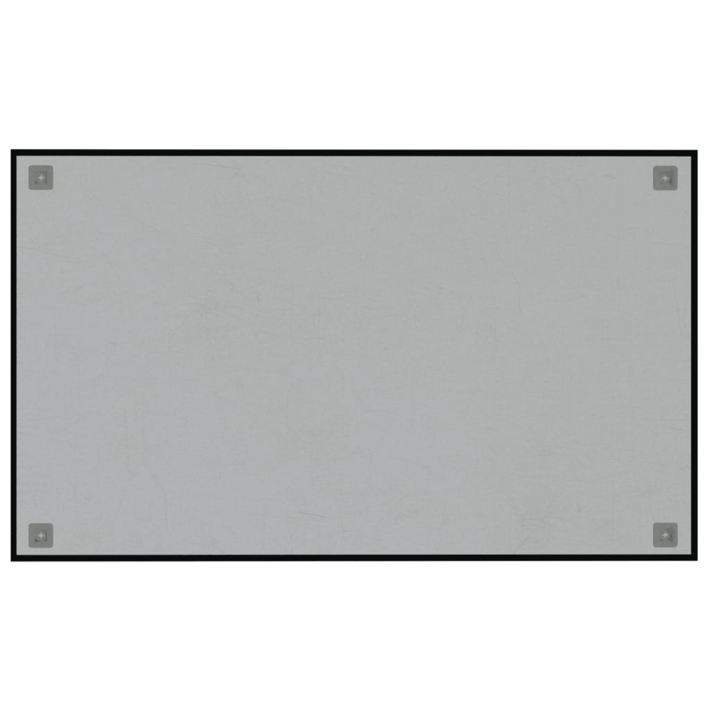 vidaXL seina magnettahvel, must, 100x60 cm   karastatud klaas