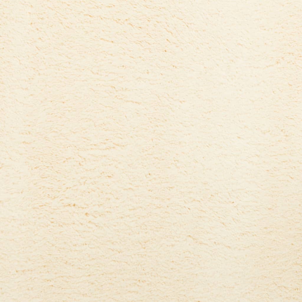 vidaXL vaip "HUARTE", lühikese narmaga, pestav, kreemjas, 60 x 110 cm