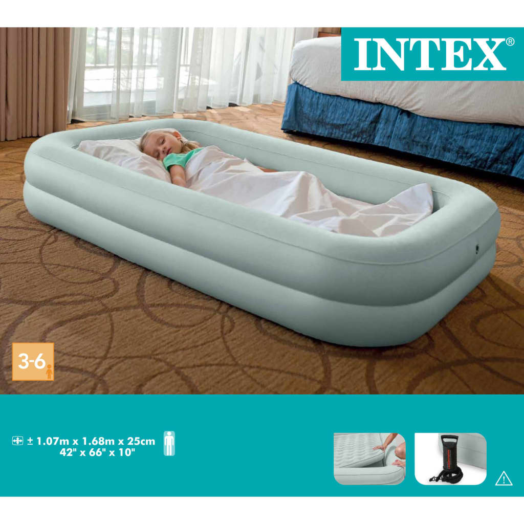 Intex õhmadrats "Kidz Travel Bed Set" 107 x 168 x 25 cm 66810NP